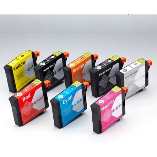 INK WAY Ink way 40 PCS T3240 324 Ink cartridge with chip and pigment ink for Epson SureColor P400 Wide Format Inkjet Printer