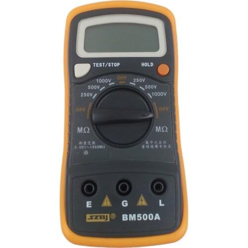 BM500A 1000V 1999M Digital Insulation Resistance Tester Meter Megohmmeter Megger