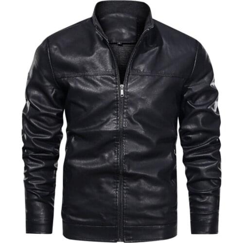 Spring Autumn Leather Jacket Male Casual PU Clothing New Arrival Mens Leather Jackets and Coats Motorcycle Leather Jacket