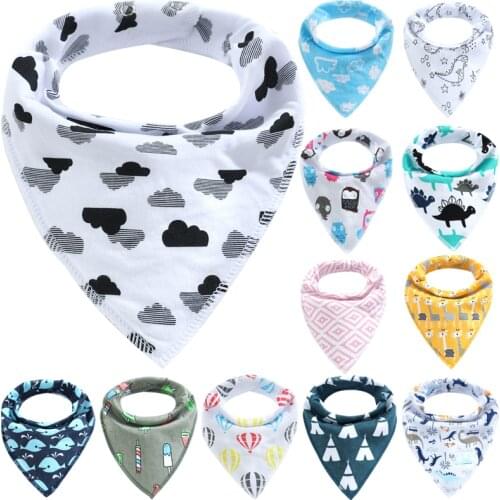Baby Bandana Drool Bibs for Boys and Girls,Super Soft Unisex 100% Organic Cotton Bibs Baby Shower Gift Sets Newborn Saliva DS19