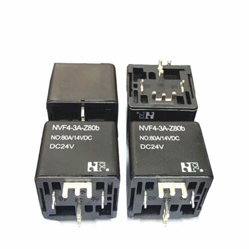 HOT NEW CAR 24V relay NVF4-3A-Z80b NVF4 3A Z80b NVF43AZ80b 24VDC DC24V 24V 80A 4PIN