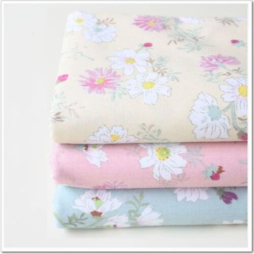 Fabric Meters Floral Collection 100% Cotton Fabric For Clothes Baby Dress Sewing Bed Sheet Pillow Cover DIY Sewing Fabrics D30