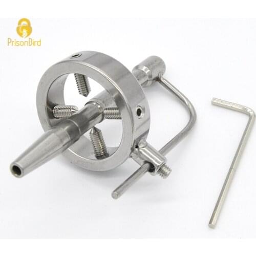 Stainless Steel Screw Locking Penis Rings,Chastity Belt,Chastity Lock,Scrotum Testicle Lock,Teeth Cock Ring,Cock Clamp,A098