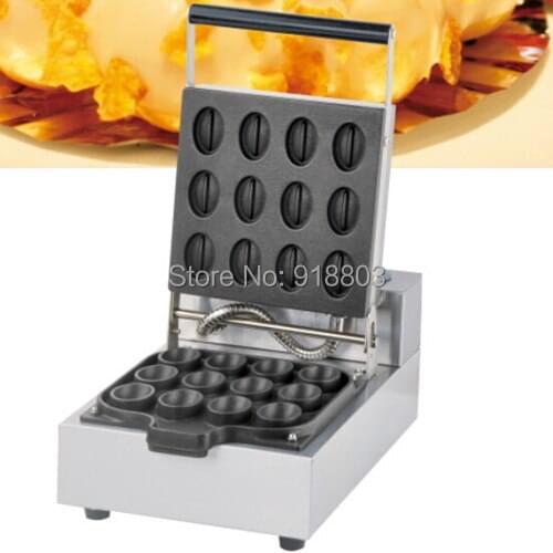 Commercial Use 110v 220v Electric Nonstick Waffle Coffee Bean Cake Maker Iron Machine Baker