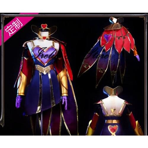 LOL Charmer Rebel Xayah Cosplay Costume Valentines Day sweetheart xayah Cosplay Costume Full set can custom size
