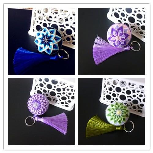 Beautiful Luky FLOWERS 5cm Temari hand ball/Temari ball Material package(make by yourself) DIY