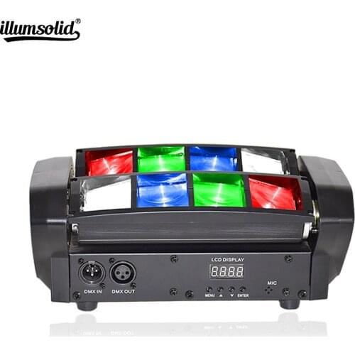 Led Spider 8x12w Moving Head Lights For Club Dj Disco Party Stage Event Show