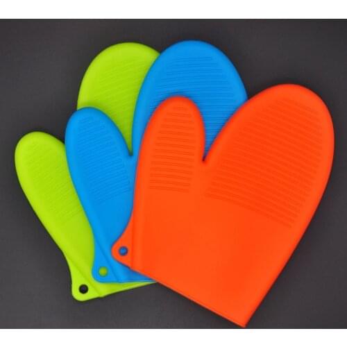 Multicolor Heat Resistance Silicone Gloves Oven Mitts Anti-slip Gloves Baking BBQ Cooking Kitchen Tools Accessories Hot