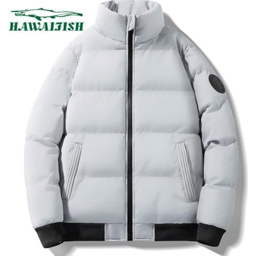 Hawaifish mens parka 2021 New arrival Autumn and winter solid color clothes youth fashion high quality casual casaco masculino