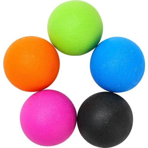 TPE Fascia Ball Lacrosse Muscle Relaxation Exercise Sports Fitness Yoga Peanut Massage Ball Trigger Point Stress Pain Relief