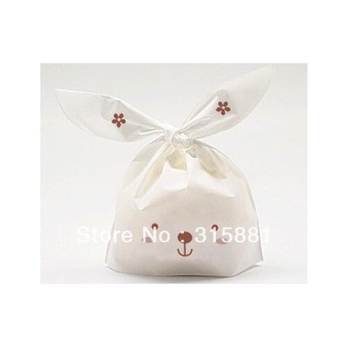 Cute Rabbit Plastic Bag ,candy, biscuit bag 95pcs/lot