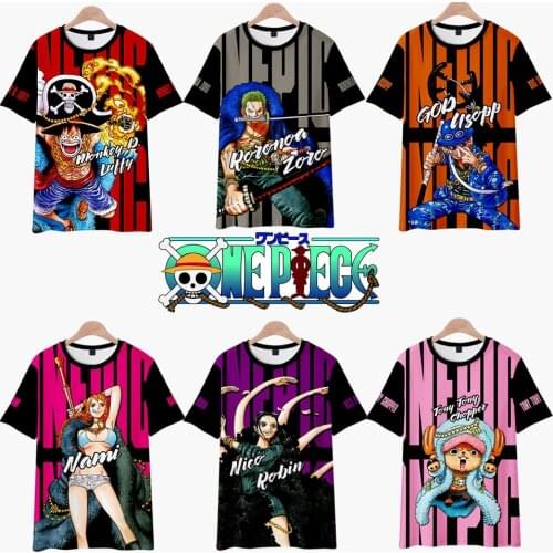 Anime One Piece Wanted Poster 3D Printed T Shirt Monkey D. Luffy Roronoa Zoro Nami Chopper Sanji Franky Robin Tee Tops Cosplay