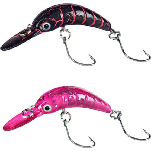1Pcs Fishing Lure Mini Wobblers Crankbait 2.5g 5cm Minnows Trout Pesca Isca Plastic Bait with Hooks Hard Jerkbait Fishing Tackle