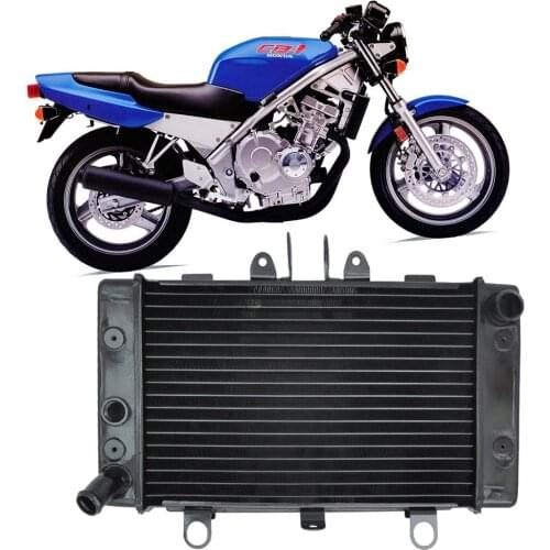 Motorcycle Engine Radiator For Honda CB400 CB-1 CB400F NC27 1989-1992 Motor Bike Aluminium Replace Parts Cooling Cooler