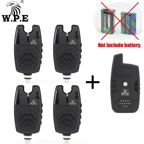 W.P.E Carp Fishing Bait Alarm 4+1 Set Alert Luminous Indicator Fishing Alarm Tackle Fishing Accessories Pesca without Battery