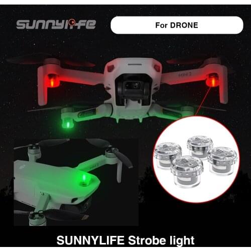 Sunnylife Strobe Light For Drone 4PCS Quick/Slow Flash Constant Bright 2 Dual-colors 3Lighting Modes Drone Accessories