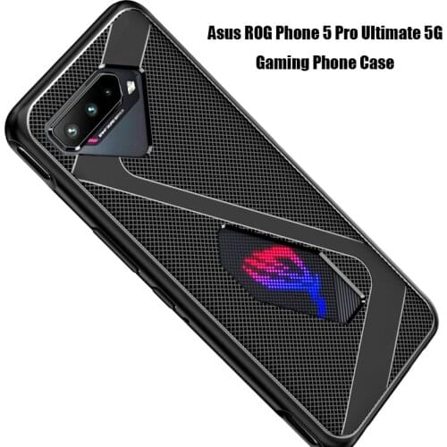 Heat Dissipation Case for Asus ROG Phone 5 5G Gaming Phone Case Soft TPU Shockproof Breathable Heat Back Cover