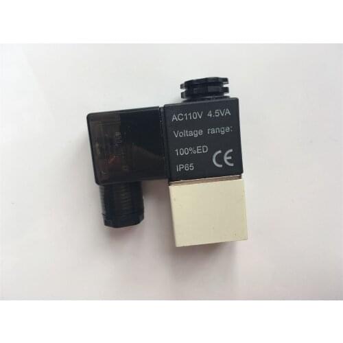 5pcs Air Solenoid Valve 2V025-06 2 Position 2 Port 1/8" Normally Closed Pneumatic Control Valve 12VDC 24VDC 110VAC 220VAC