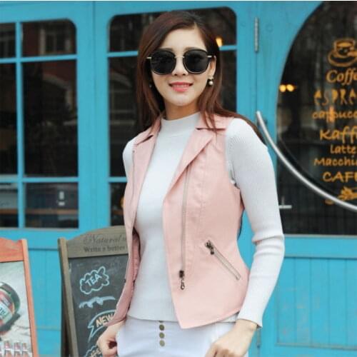 Zeongro Women's Leather Vests