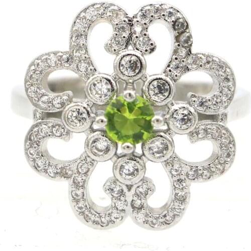 16x15mm SheCrown Romantic Oval Blue Aquamarine CZ Sister Birthday Gift 925 Sterling Silver Rings