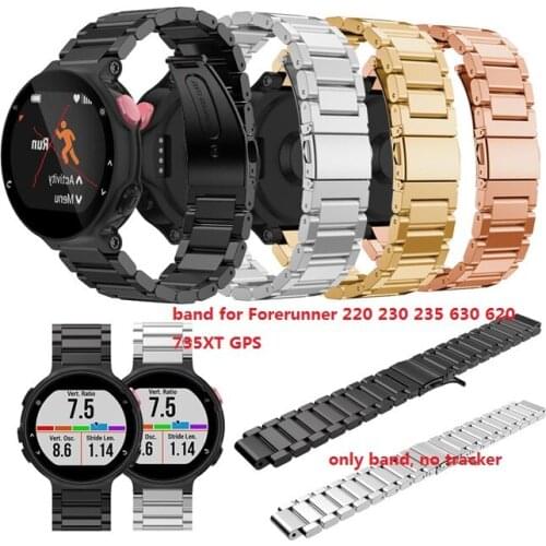 1pc. 735XT stainless steel band. luxury watch band for Forerunner 220 230 235 630 620 735XT GPS tracker