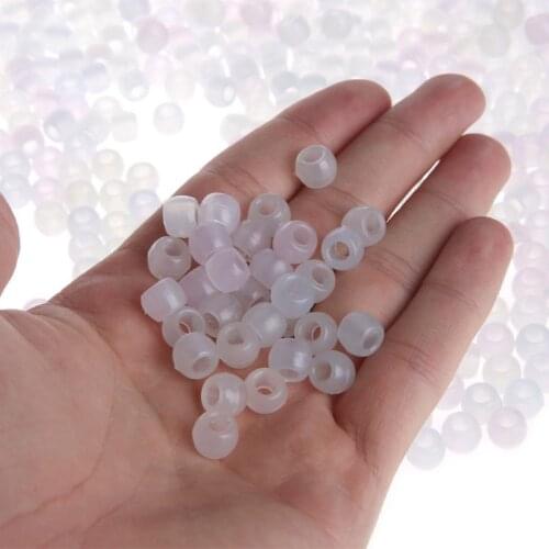1000Pcs UV Beads Multi Color Changing UV Reactive Plastic Pony Beads Glows in The Dark Bracelets Earrings Jewelry Making