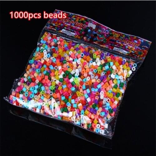 2000pcs 5mm fuse /Hama Beads 3d Puzzle Toys Kids mixcolor random Education kids DIY Toys Christmas gifts