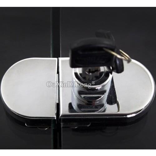5set Double/Single Glass Cabinet Lock Shopping Malls Display Mobile Cabinet Locks Glass Door Lock Keys Alike & Keys Different