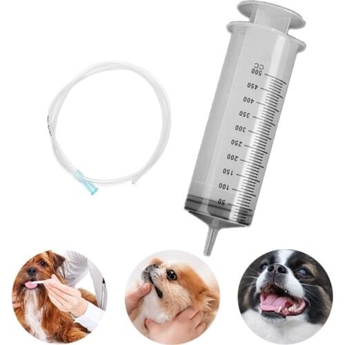 500ml Large Capacity Feeding Medicine Reusable Pump Suction Device Plastic Syringe Veterinary Pet Dog Syringe