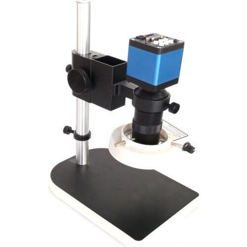 8X-130X magnification zoom lens Remote contorl 13MP 720P 60FPS HDMI VGA industry digital video microscope camera phone repair