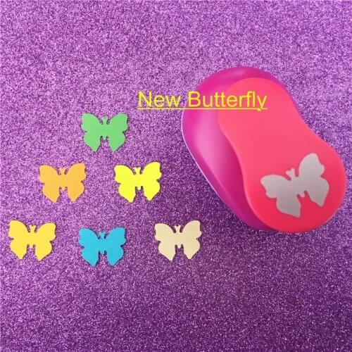 Free Ship 1"/2.2cm new butterfly shape EVA foam hole punch paper cutter for card handmade scrapbook insect craft punch machine