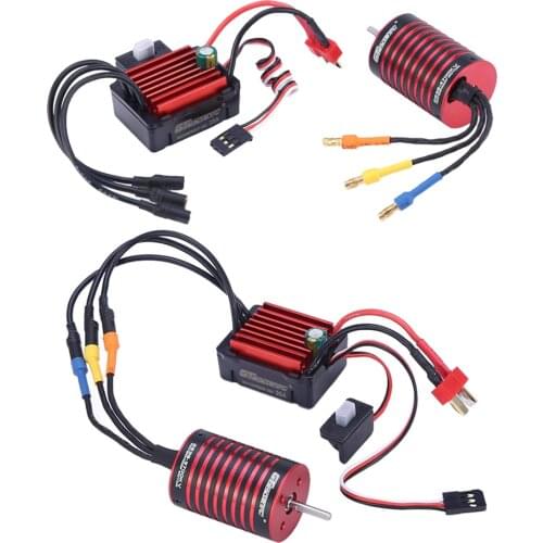 Brushless Motor 35A ESC Set w/ Heat Sink Universal for HSP Axial 1/14 2S