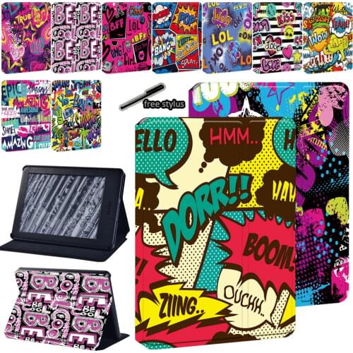 Tablet Folding Stand Cover Case for Kindle Paperwhite 1/2/3/4 /Kindle 10th Gen 2019/Kindle 8th Gen 2016 Pattern Protective Case