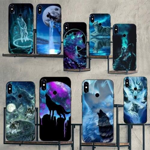 Wolf night animal pattern Phone Case For Xiaomi Redmi note 7 8 9 t max3 s 10 pro lite cover funda coque shell