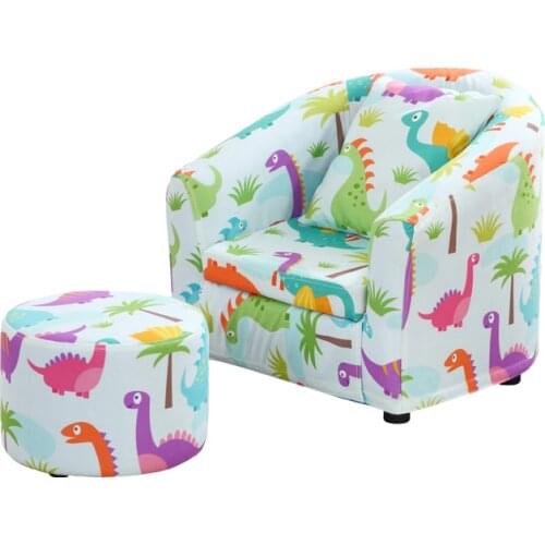 Childrens sofa fabric cartoon girl princess can disassembly and washing toddler sofa seat solid wood cute baby sofa