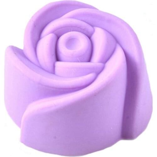 Kapmore 1pc Rose Shape Cake Mould Realistic Pudding Mold Cupcake Baking Mold DIY Baking Tools Accessories Random Color