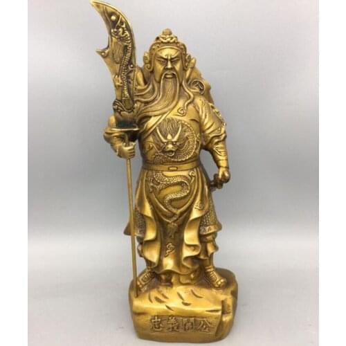China brass Loyal Righteousness Guan Yu crafts statue