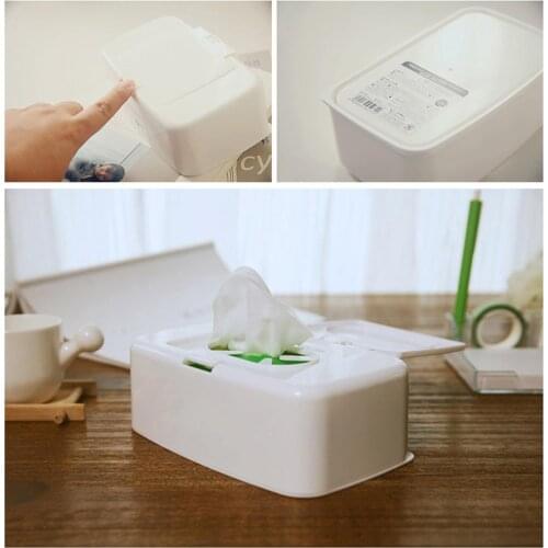Wet Tissue Box Wipes Dispenser Wipes Napkin Storage Box Holder Paper Container for Car Home Office House Daily Storage