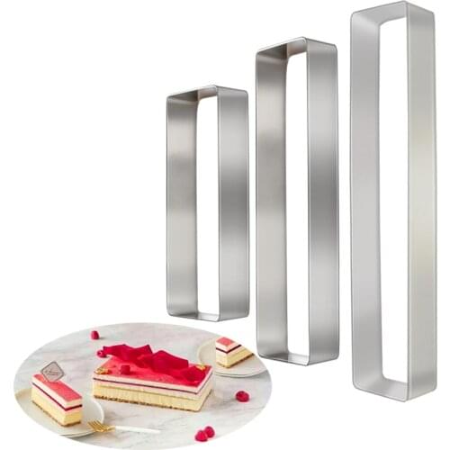 3size Kitchen Cookies Biscuit Mousse Ring Cutter Stainless Steel Pastry Oval Shape Cake Mold Fondant Circle Baking