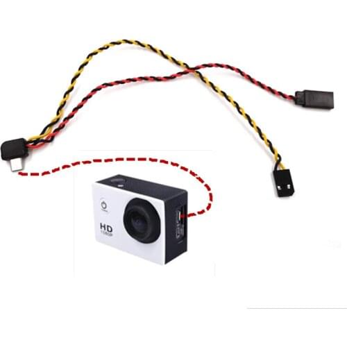 Micro USB Camera Cable SJ4000 SJ / 5000/6000 AV Video Wire Rechargeable FPV Image Transmission Cable
