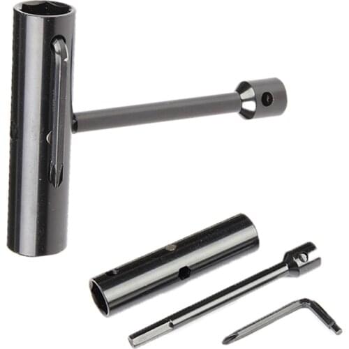 Skate Tools Multi-Function Skateboard T Tool Accessory with T-Type Allen Key and L-Type Phillips Head Wrench Screwdriver