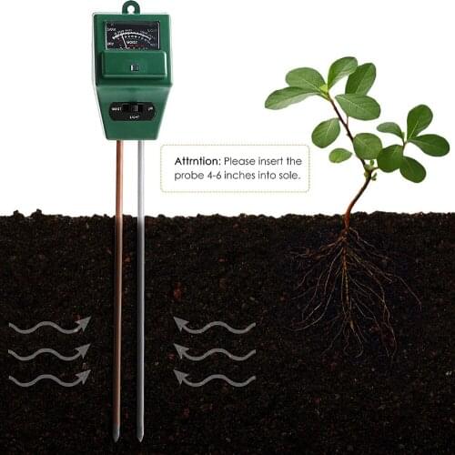 New 3 In 1 Multifunction Soil PH Meter Digital Analyzer For Garden Farm Lawn Planting Hygrometer Moisture Sensor Gardening Tools