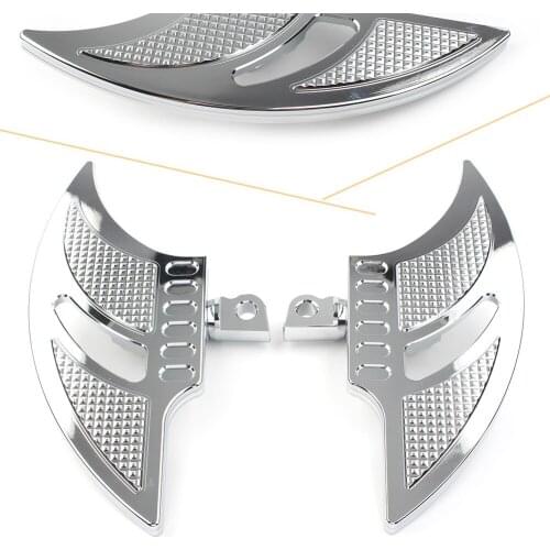 Motorcycle Male Mount CNC Aluminum Foot Peg Tomahawk Passenger Floorboard for Harley Davidson Dyna FXD FLST Chrome