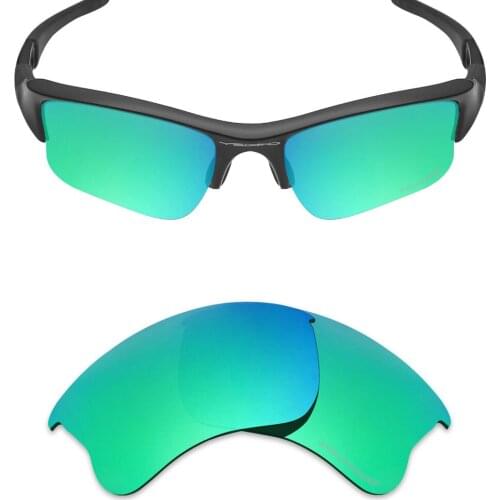 Mryok+ POLARIZED Resist SeaWater Replacement Lenses for Oakley Flak Jacket XLJ Sunglasses Emerald Green