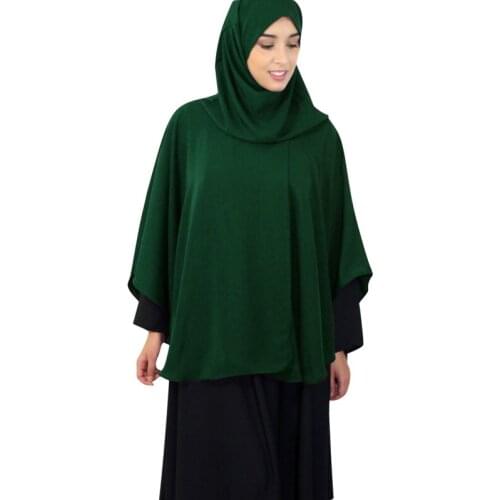 Ramadan Muslim Women Prayer Khimar Hijab Overthead AbayaTops Shawl Niqab Burqa Arab Turkey Jilbab Jurken Cape Islamic Clothing