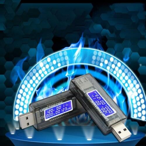 Hand Tools Set USB Detector Mobile Phone Fast Charge USB Current Voltmeter Tester USB Digital Display Amperage Meter