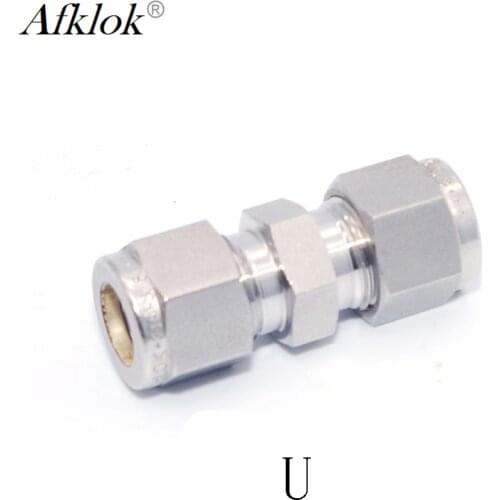 Stainless Steel SS316 1/2" 5/8" 3/4" 1" Double Ferrule Forged Pipe Compression Fittings