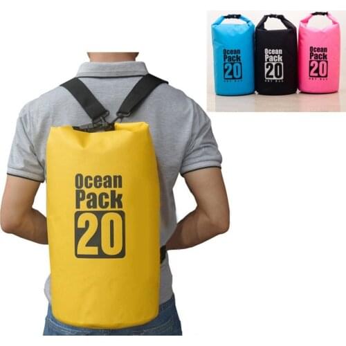 New PVC Waterproof Dry Bag Sack Pouch Pack Large Plus Swim Pool Canoe Floating Boating Kayaking Camping 20L Dropship #0421