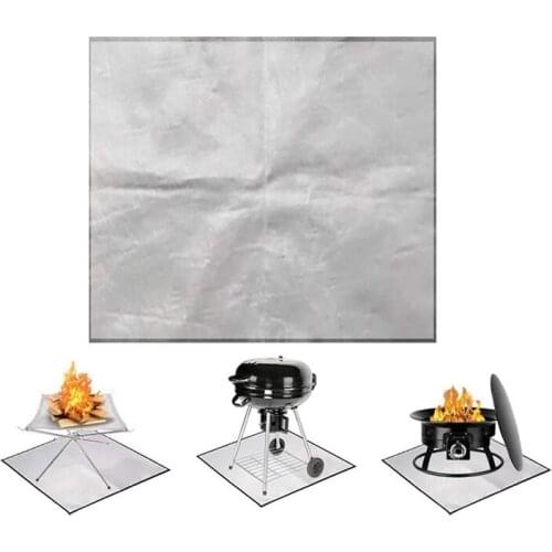 Flame Retardant Mat Outdoor Camping Fireproof Cloth Camping Fire Protector Mat Fire Retardant Mat Picnic BBQ Outdoor Tools U3