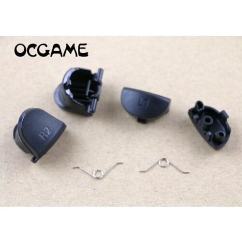 OCGAME Black Full Set L1 R1 L2 R2 jds001 jds011 Trigger Buttons Replacement Buttons for playstation 4 PS4 Game Controller